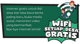 Gratis Wifi Internet di Seluruh Desa